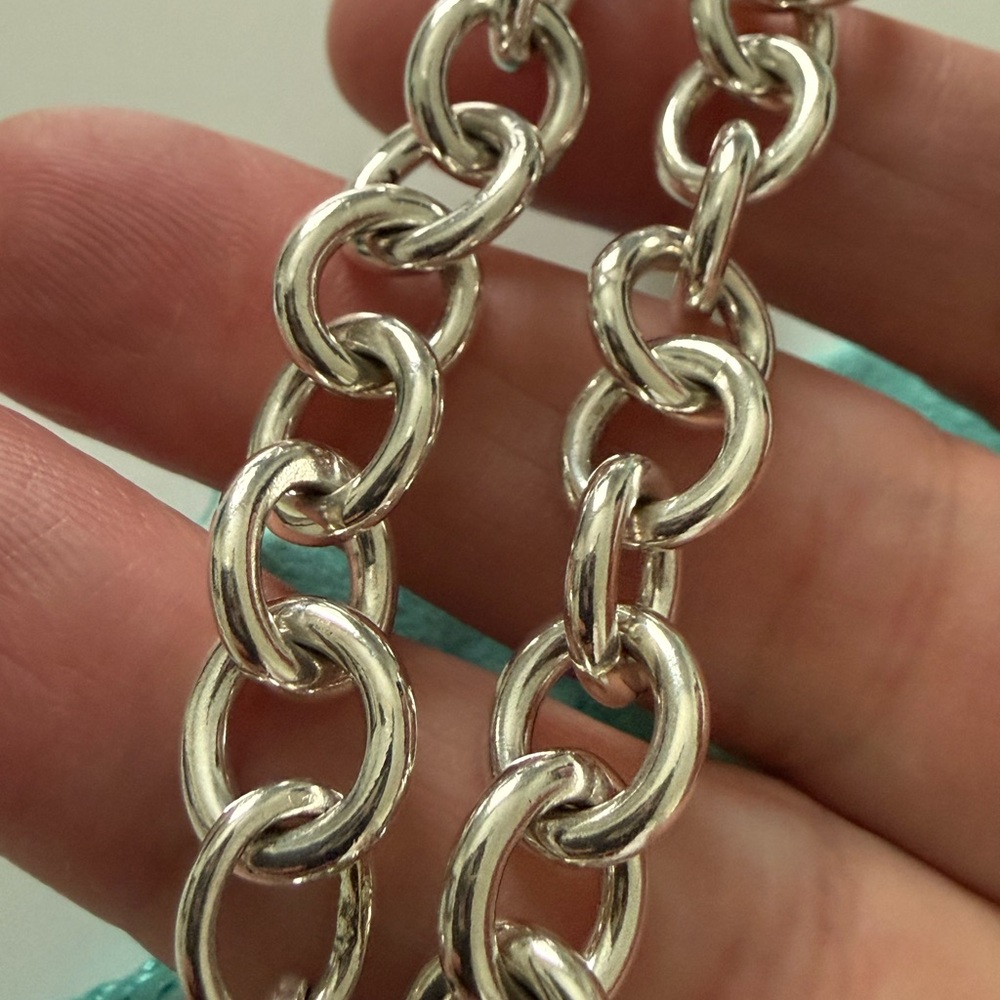 9 1/2” XL Length - Tiffany & Co. Please ReturnTo Tiffany Heart Tag Bracelet - Picture 9 of 12